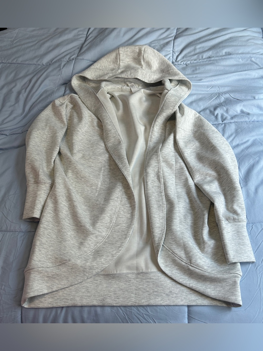 Yogalicious Hooded Cardigan Open Front Cozy Athleisure Women’s Small
